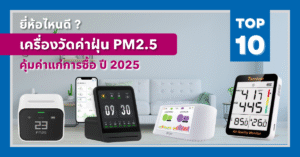 เครื่องวัดค่าฝุ่น PM 2.5 ยี่ห้อไหนดี ? – รีวิว 10 ยี่ห้อ เครื่องวัดคุณภาพอากาศที่คุ้มค่าแก่การซื้อ ปี 2025